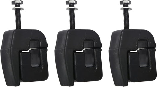 ROXFORM ABS Plastic Clamps - Camper Shell for Secure and Stable Cabinet - Device Mounting in Your Vehicle - 3 Pieces